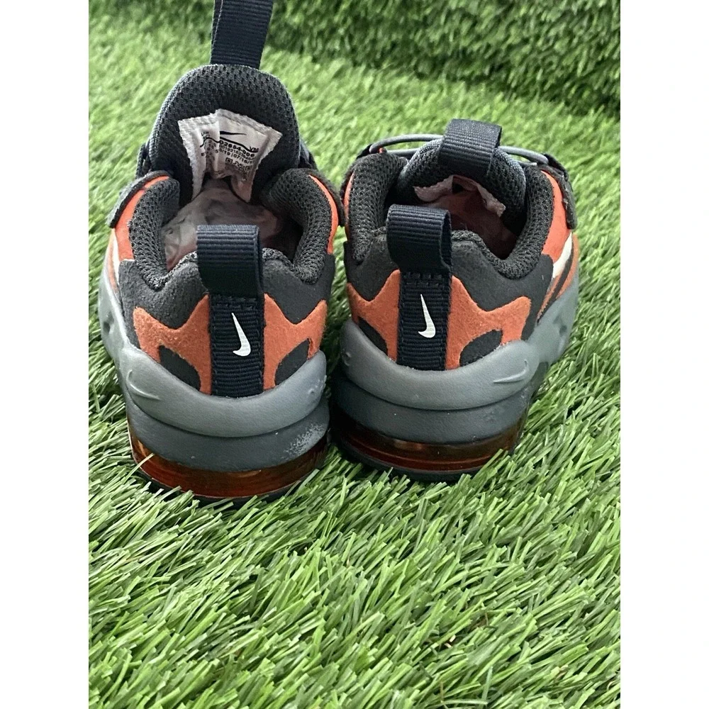 Nike‎ Air Max 270 Baby Toddler 3C React Gray Orange Shoes CD2654-006
